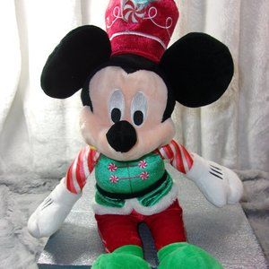 COPY - HXS-18 DISNEY MICKEY MOUSE HALLMARK EXCLUSIVE NUTCRACKER MUSICAL PLUSH